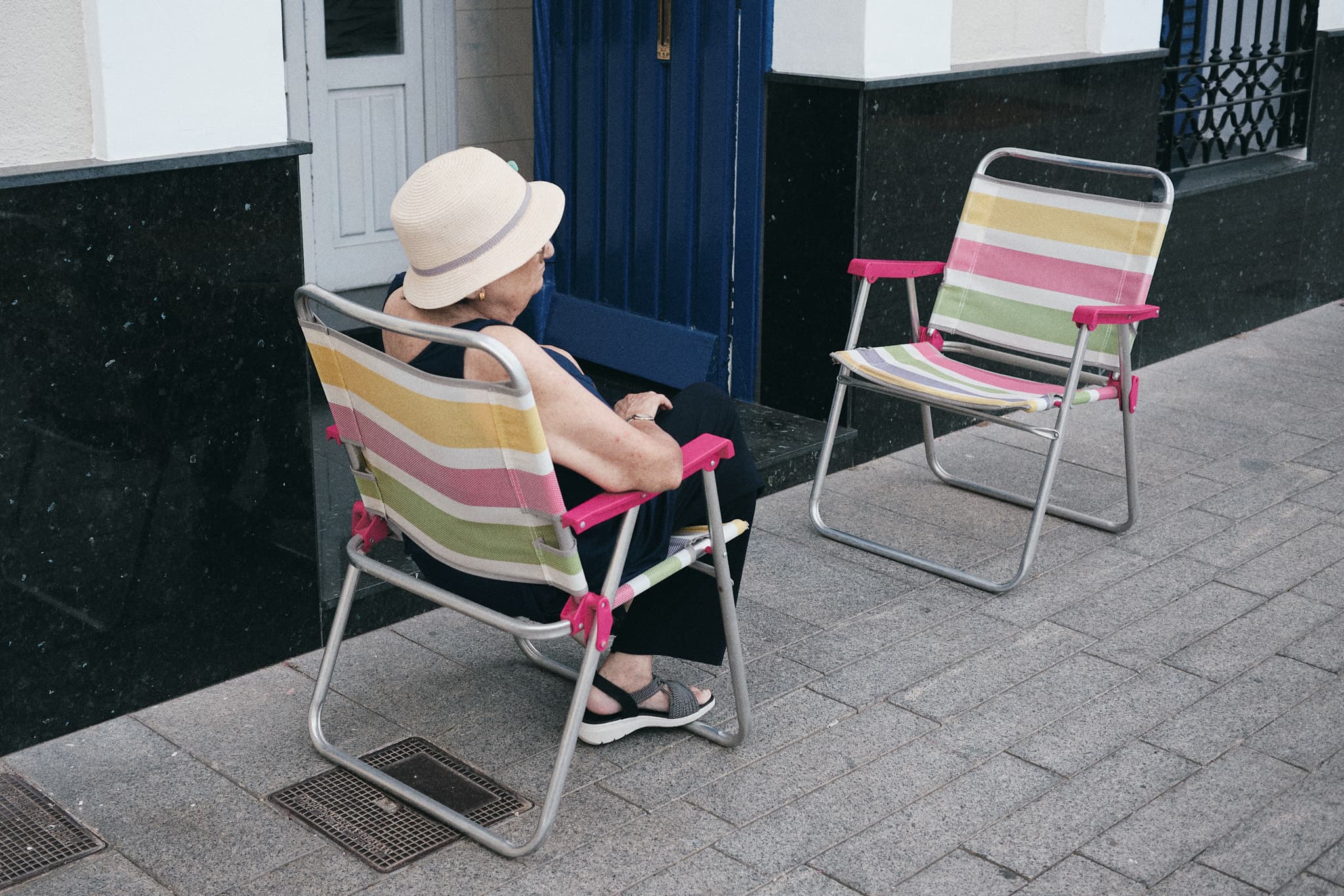 On summer nights, the street turns into the living room